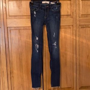 Hollister Low Rise Super Skinny Jeans Size 00 Reg